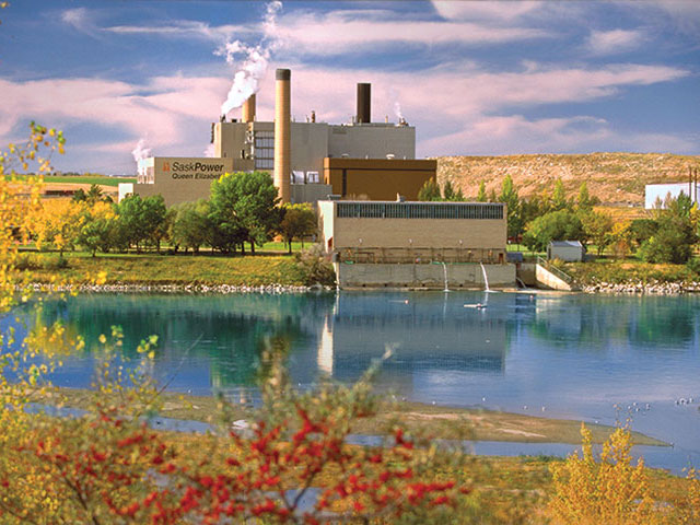 Power station from far away